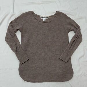 Max Studio 100% Merino Wool Long Sleeve Top